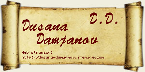 Dušana Damjanov vizit kartica